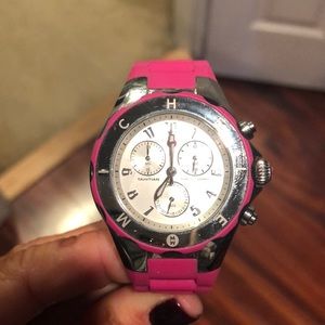 Michele Tahitian Jelly Pink Watch
